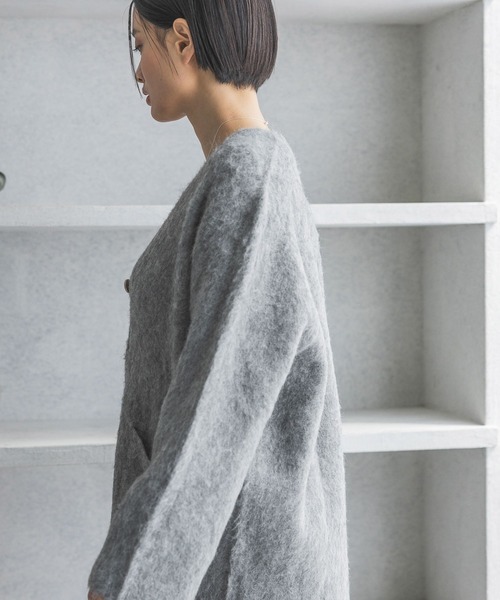 「A part by」 ニットカーディガン FREE アイボリー レディース_画像9