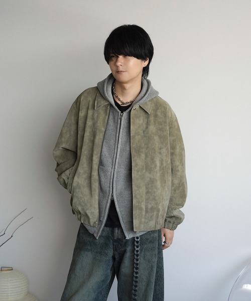 「WYM LIDNM」 レザーブルゾン L ブラック メンズ_画像7