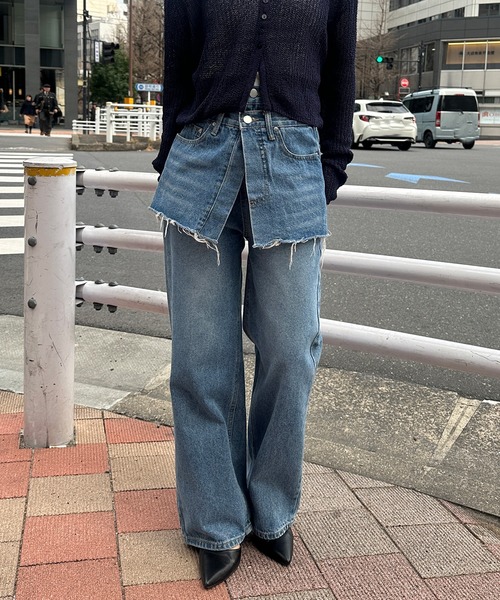 「solleim」 デニムパンツ M ブルー レディース_画像9