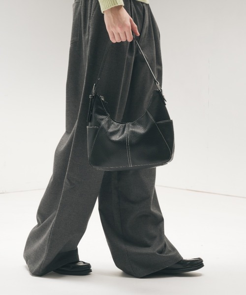 Adoon plain ハンドバッグ One-Shoulder Half-Moon Bag / ワン