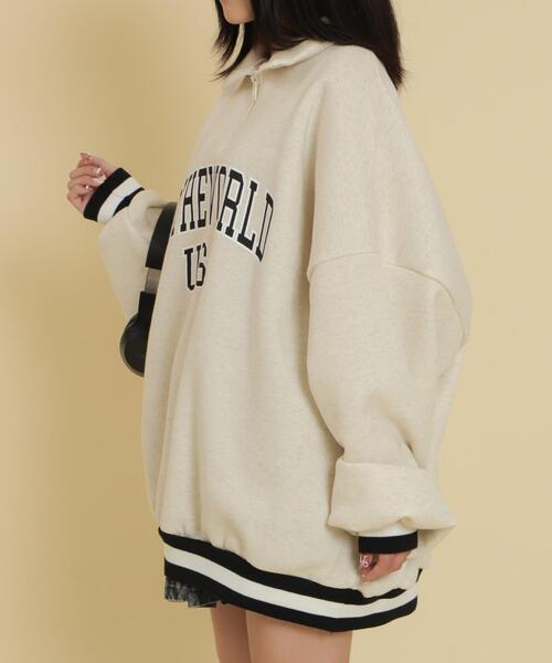 WOND トレーナー スウェット WOND/「25年秋冬新作」ラインリブハーフ