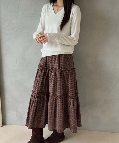 SAISON DE PAPILLON（セゾンドパピヨン） ニット セーター パール