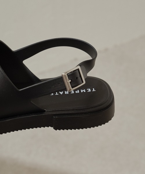 「TEMPERATE」 フラットサンダル 36 ブラック レディース_画像5