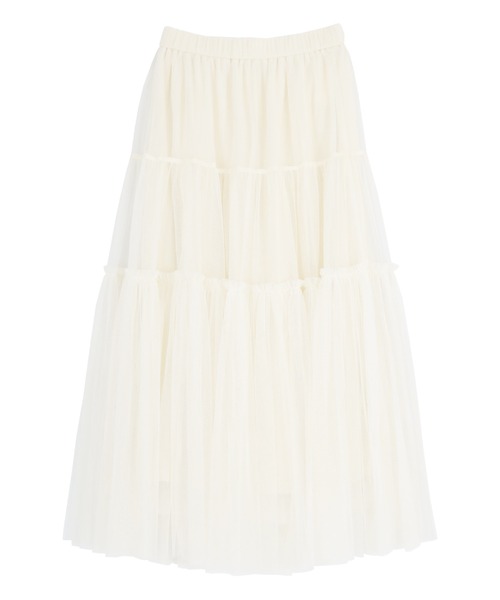 「titivate」 フリルスカート M グレー レディース_画像2