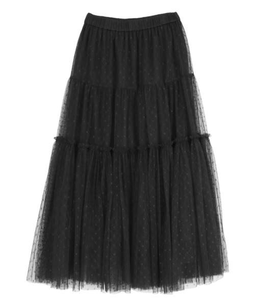 「titivate」 フリルスカート M グレー レディース_画像4