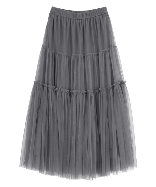 「titivate」 フリルスカート M グレー レディース_画像5
