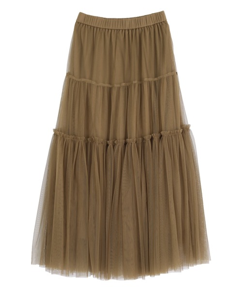 「titivate」 フリルスカート M グレー レディース_画像6