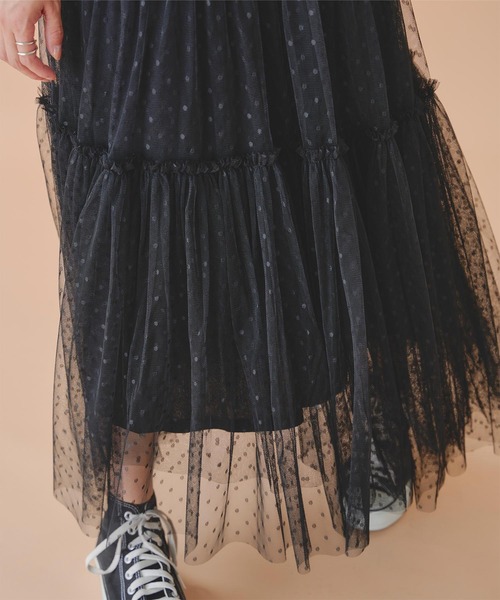 「titivate」 フリルスカート M グレー レディース_画像9