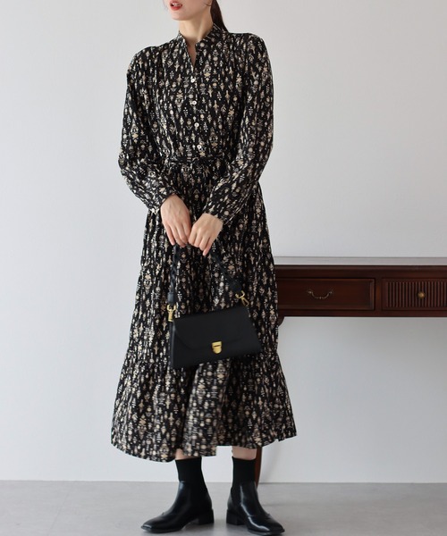 「BLUEEAST」 長袖ワンピース LARGE ブラック レディース_画像8