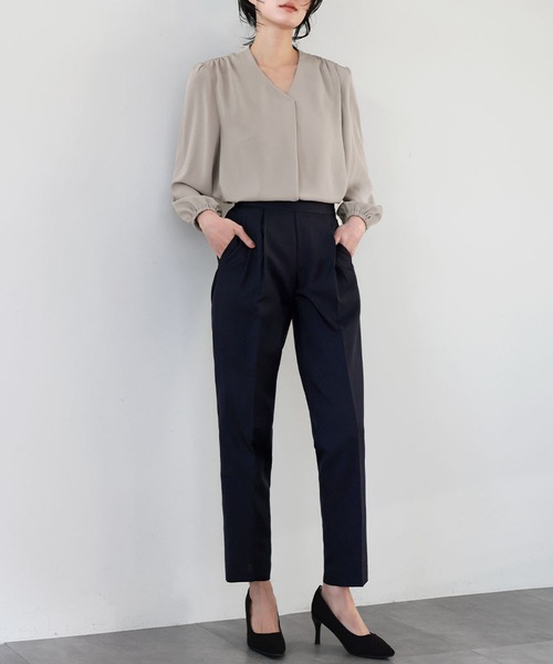 「Flolia」 長袖ブラウス M グレー レディース_画像7