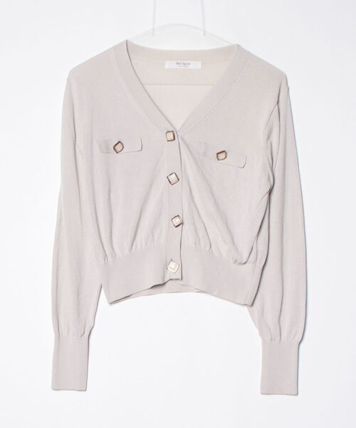 Her lip to ニットカーディガン S ベージュ レディース : ZOZOTOWN