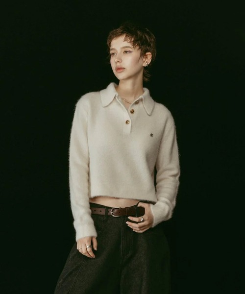 Knuth Marf（クヌースマーフ） ニット セーター fox over polo-neck