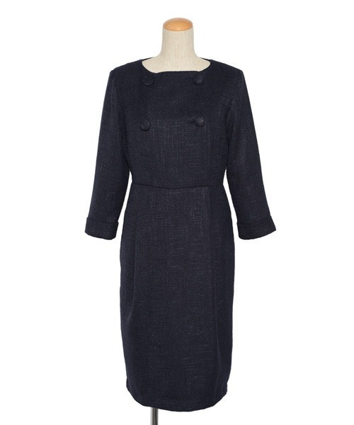 「DRESS LAB」 長袖ワンピース M ブラック レディース_画像7