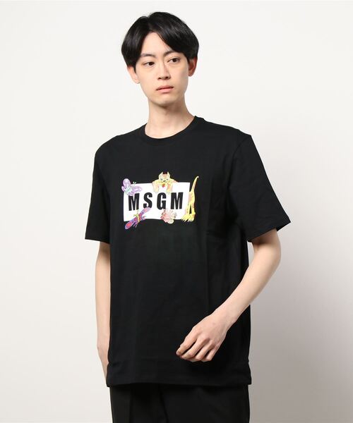 「MSGM」 半袖Tシャツ S ホワイト メンズ_画像2