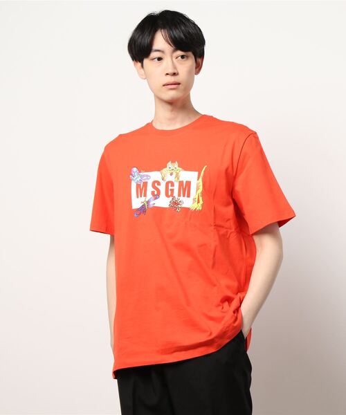 「MSGM」 半袖Tシャツ S ホワイト メンズ_画像3