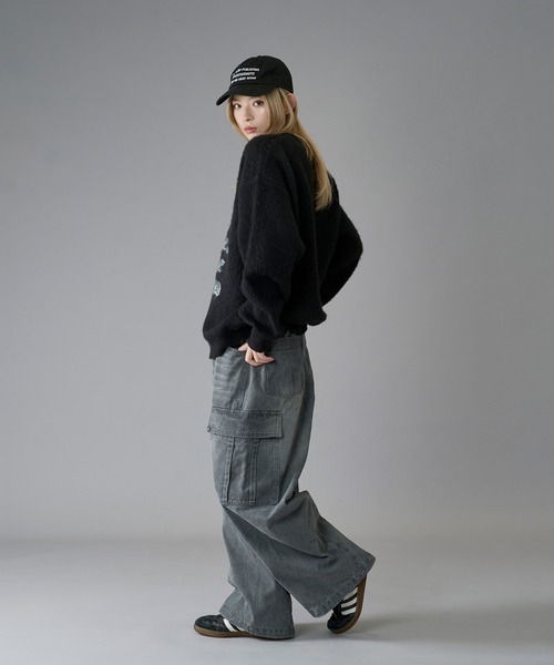 「kutir」 長袖ニット LARGE ブラック メンズ_画像5