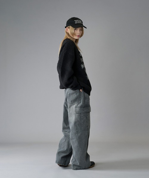 「kutir」 長袖ニット LARGE ブラック メンズ_画像6