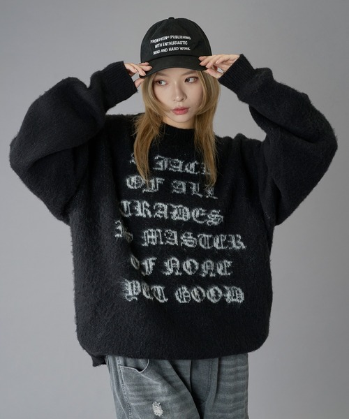 「kutir」 長袖ニット LARGE ブラック メンズ_画像7