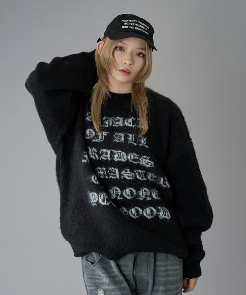 「kutir」 長袖ニット LARGE ブラック メンズ_画像8