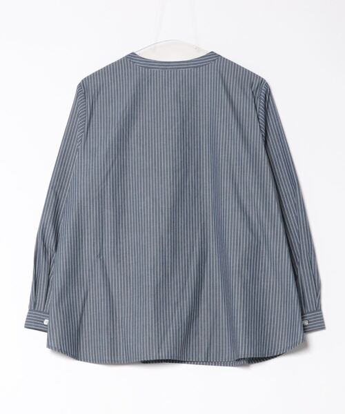 「fleur by mint breeze」 長袖ブラウス L ネイビー レディース_画像2