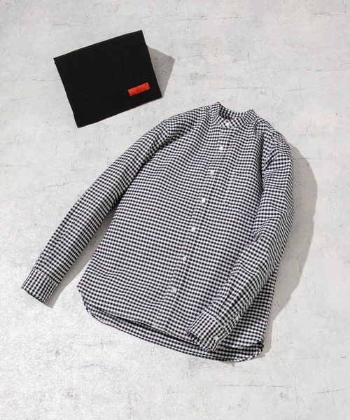 「URBAN RESEARCH ROSSO MEN」 長袖シャツ MEDIUM ブラック メンズ_画像3