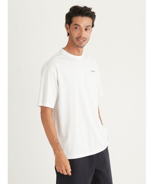 「Barbour」 半袖Tシャツ L ホワイト メンズ_画像3