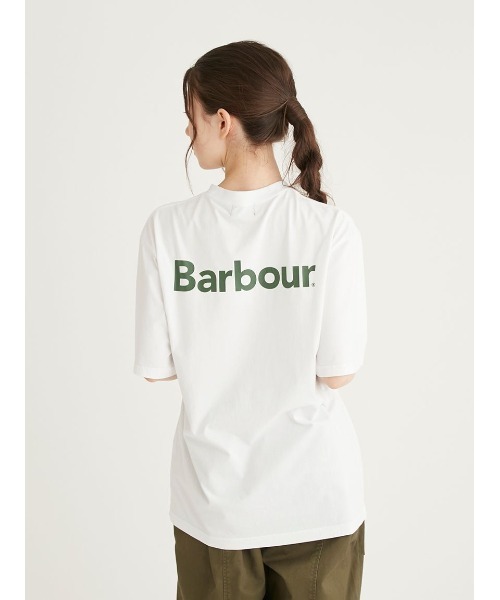 「Barbour」 半袖Tシャツ L ホワイト メンズ_画像8