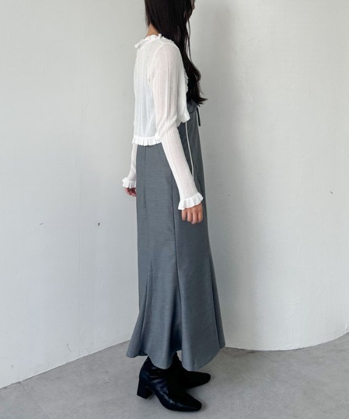 「archives」 キャミソールワンピース MEDIUM ブラック レディース_画像7