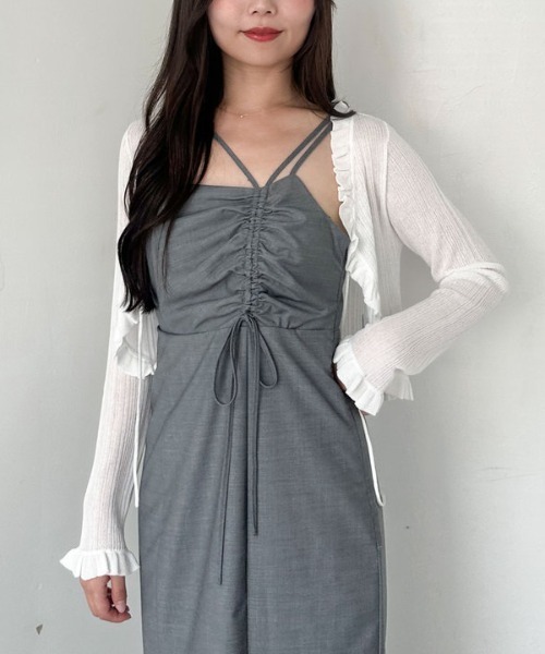 「archives」 キャミソールワンピース MEDIUM ブラック レディース_画像9