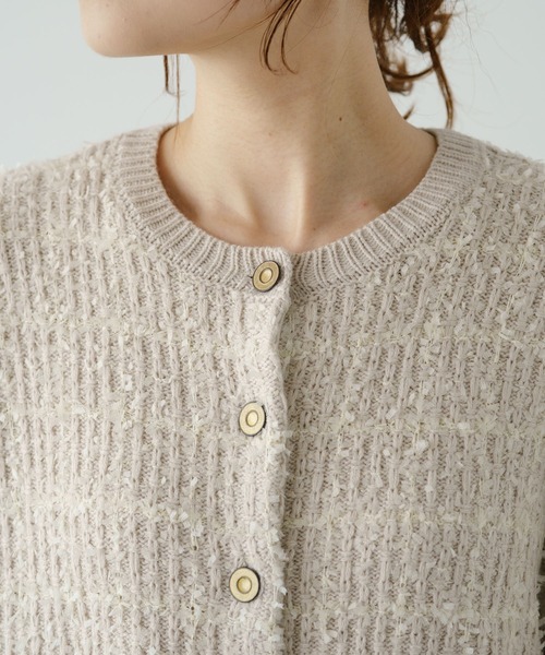 「PUAL CE CIN」 ニットカーディガン FREE アイボリー レディース_画像5