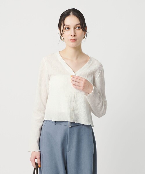 BEAUTY＆YOUTH UNITED ARROWS カーディガン ソリッド＆チェック V