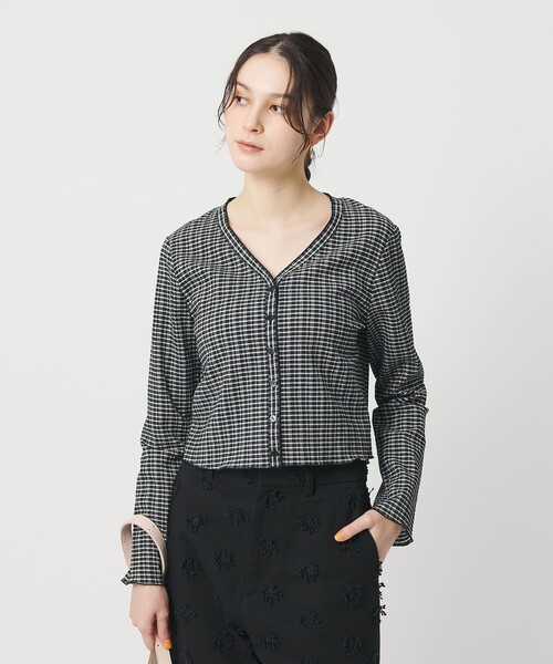 BEAUTY＆YOUTH UNITED ARROWS カーディガン ソリッド＆チェック V