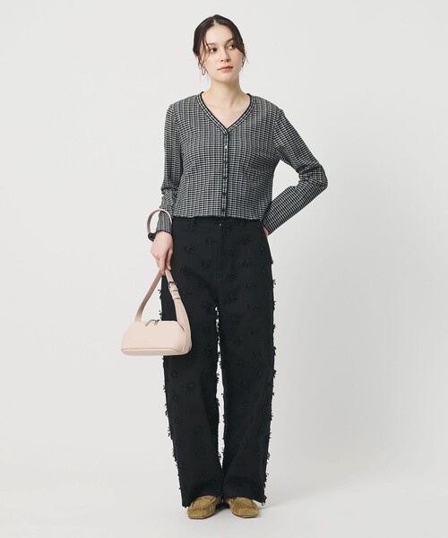 BEAUTY＆YOUTH UNITED ARROWS カーディガン ソリッド＆チェック V