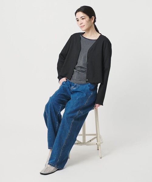 BEAUTY＆YOUTH UNITED ARROWS カーディガン ソリッド＆チェック V