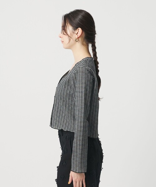 BEAUTY＆YOUTH UNITED ARROWS カーディガン ソリッド＆チェック V