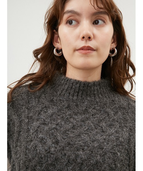 「Mila Owen」 ニットベスト 0 ホワイト レディース_画像5