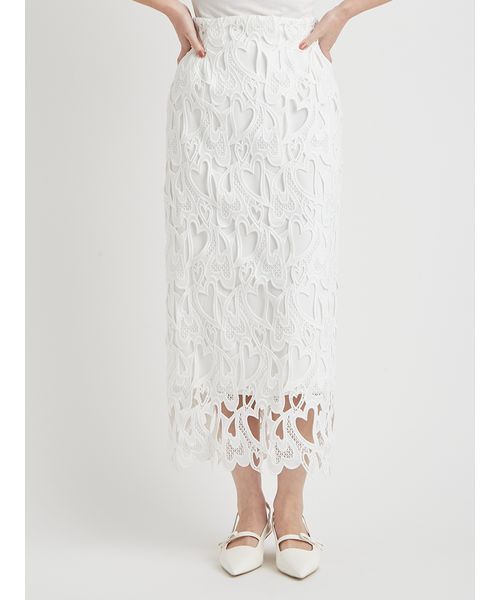 CELFORD（セルフォード） スカート 「WEB限定サイス」ハートレース