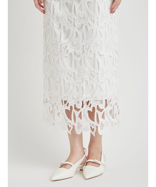 CELFORD（セルフォード） スカート 「WEB限定サイス」ハートレース