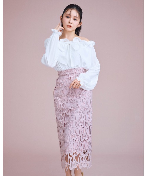 CELFORD（セルフォード） スカート 「WEB限定サイス」ハートレース