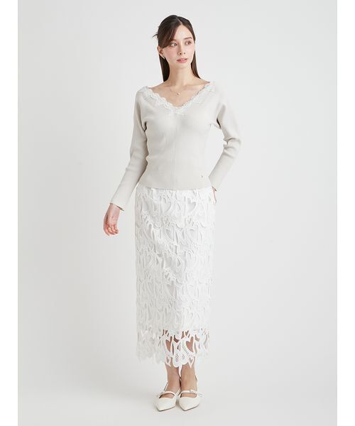 CELFORD（セルフォード） スカート 「WEB限定サイス」ハートレース