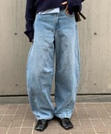 ワイドパンツ ジーンズ デニム デニムパンツ ...の詳細画像1