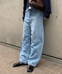 ワイドパンツ ジーンズ デニム デニムパンツ ...の詳細画像4
