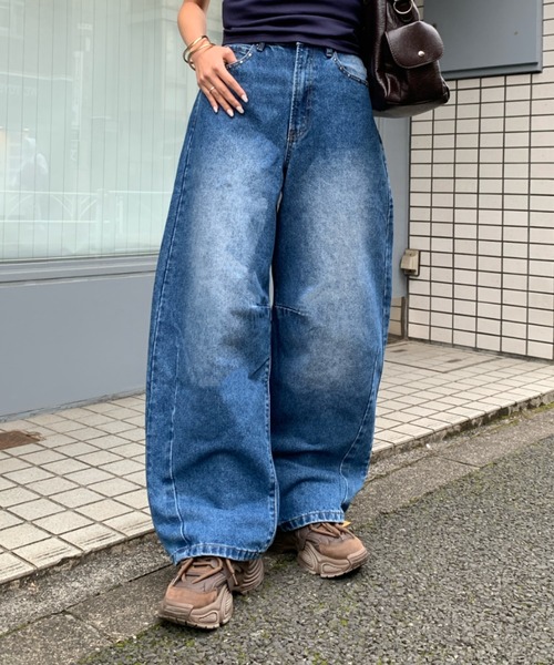 link lot ワイドパンツ ジーンズ デニム デニムパンツ 「26年春夏新作 