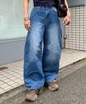 ワイドパンツ ジーンズ デニム デニムパンツ ...の詳細画像5