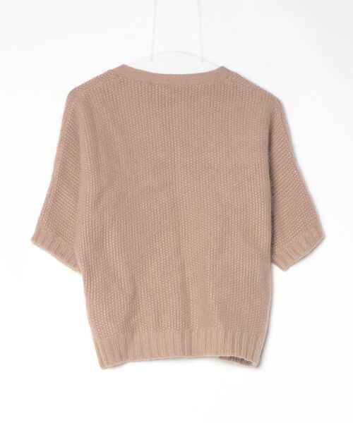 「COMPTOIR DES COTONNIERS」 7分袖ニットカーディガン 1 ブラウン レディース_画像2