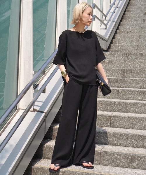 「EVERYDAY I LIKE.」 スラックス 38 ブラック レディース_画像4