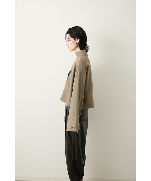 「LA PEAU DE GEM」 長袖ブラウス FREE ベージュ レディース_画像8