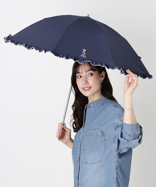 新品★ポロラルフローレン★婦人2段折り畳み傘 楽折りスタイル　晴雨兼用 POLO RALPH LAUREN（ポロ・ラルフローレン） 折りたたみ傘 「WEB限定