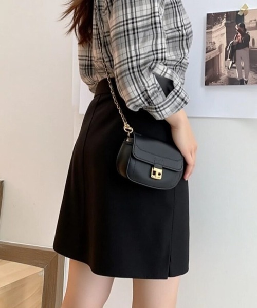 「cammie」 ミニスカート MEDIUM ブラック レディース_画像3