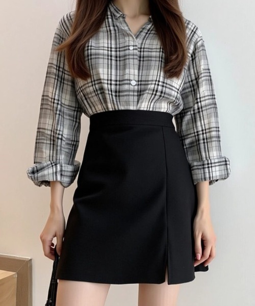 「cammie」 ミニスカート MEDIUM ブラック レディース_画像5